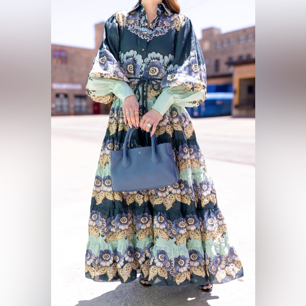 ALEMAIS Madalena Ramie Shirtdress size 6 EUC